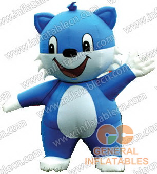 GM-004 蓝色猫咪充气动态卡通